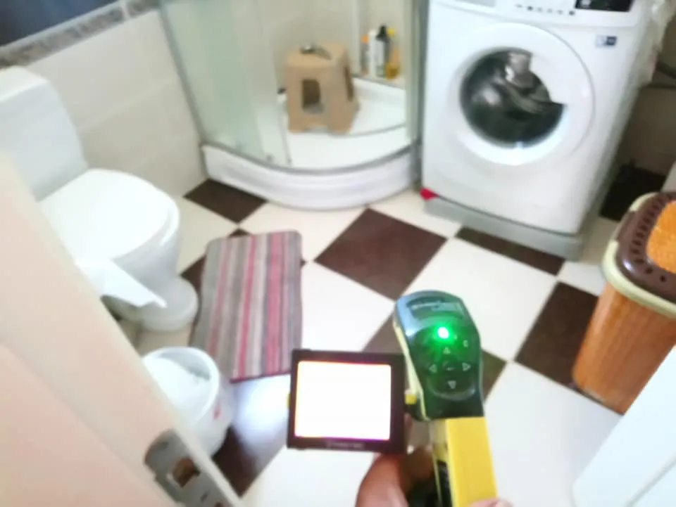 Mutfak ve banyo gider hattında cihazla inceleme